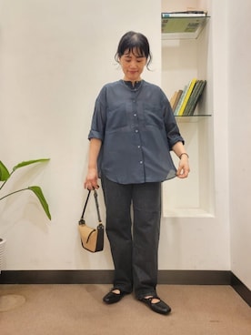 「Lee（リー）のアイテム」を使った、浪口　絵美さん（レディース・164cm）の夏コーディネート
