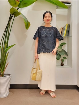 浪口　絵美さん（レディース・164cm）の夏コーディネート