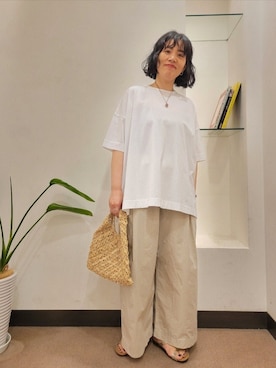 「かぐれ（カグレ）のアイテム」を使った、浪口　絵美さん（レディース・164cm）の夏コーディネート