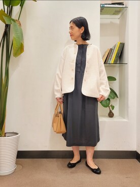 「URTECH」｜「アイテム（その他アウター）」を使った、emiinamiiさん（レディース・164cm）の春コーディネート