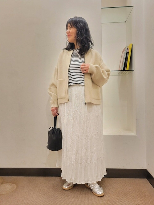 新品タグ付◉ DOORS ニットZIPブルゾン　アーバンリサーチ　BEIGE URBAN RESEARCH DOORS - 新品タグ付◉ DOORS ニットZIPブルゾン