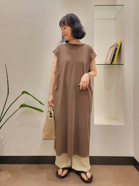 「EKAL（エカル）のアイテム」を使った、浪口　絵美さん（レディース・164cm）の夏コーディネート