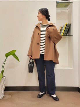 「かぐれ（カグレ）のアイテム（その他アウター）」を使った、浪口　絵美さん（レディース・164cm）の秋コーディネート