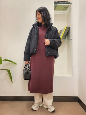 「FORK&SPOON（フォークアンドスプーン）のアイテム」を使った、浪口　絵美さん（レディース・164cm）の冬コーディネート