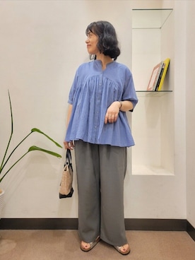 「RODE SKO（ロデスコ）のアイテム」を使った、浪口　絵美さん（レディース・164cm）の夏コーディネート