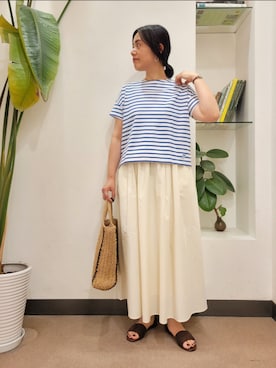 「orcival」｜「アイテム（サンダル）」を使った、emiinamiiさん（レディース・164cm）の夏コーディネート