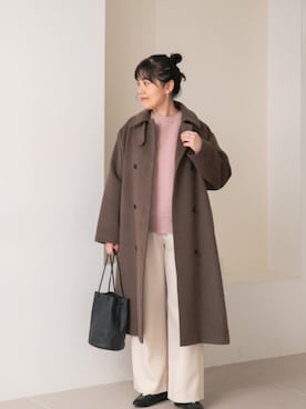 「URBAN RESEARCH DOORS(アーバンリサーチドアーズ)のアイテム(その他パンツ)」を使った、浪口 絵美さん(レディース・164cm)の冬コーディネート