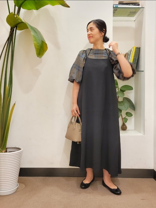 美品　theory ワンピース　ドライタッチ セール】ドライタッチキャミワンピース（ワンピース）｜URBAN