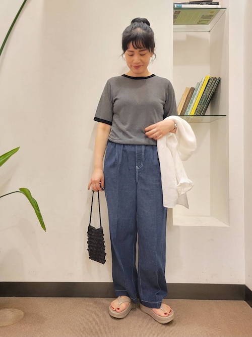 セール】FORK&SPOON 綿麻デニムパンツ（デニムパンツ