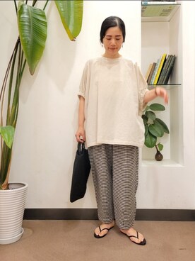 「かぐれ」｜浪口　絵美さん（レディース・164cm）の夏コーディネート