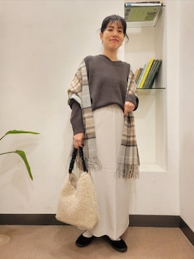 「アイテム（その他シューズ）」を使った、浪口　絵美さん（レディース・164cm）の秋コーディネート