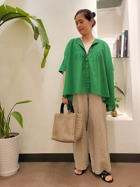 浪口　絵美さん（レディース・164cm）の夏コーディネート