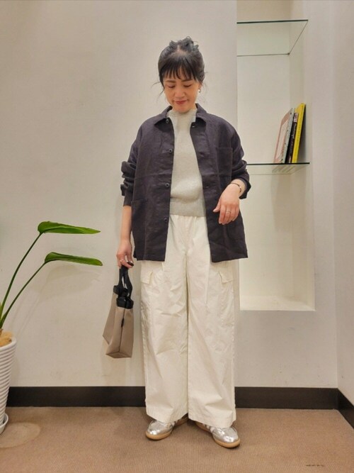 かぐれ ニット セーター コットンカシミヤスムースプルオーバー