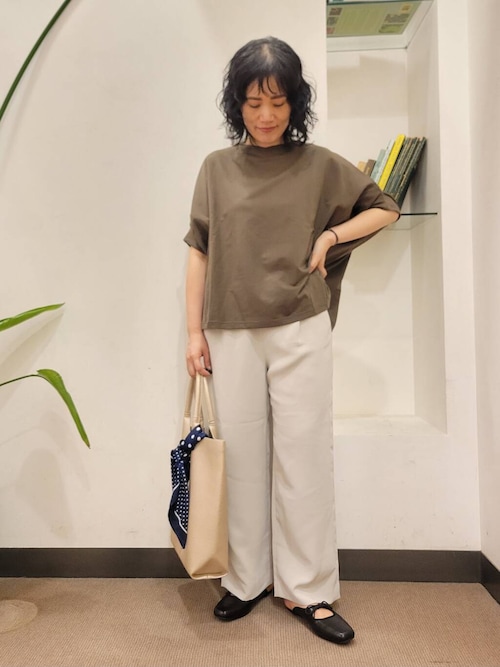 tシャツ 「UR GREEN」ミニ裏毛変形プルオーバー レディース URBAN RESEARCH DOORS tシャツ 「UR GREEN」ミニ裏毛変形プル