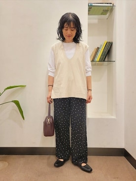 「URBAN RESEARCH DOORS（アーバンリサーチドアーズ）のアイテム（シューズ）」を使った、浪口　絵美さん（レディース・164cm）の夏コーディネート