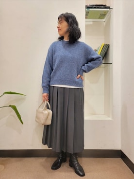 「URBAN RESEARCH DOORS WOMENS」｜「アイテム（ブーツ）」を使った、浪口　絵美さん（レディース・164cm）の秋コーディネート