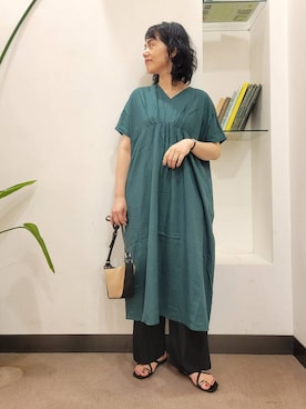 「MARCO BIANCHINI（マルコビアンチーニ）のアイテム」を使った、emiinamiiさん（レディース・164cm）の夏コーディネート
