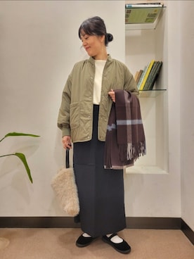 「アイテム（その他シューズ）」を使った、浪口　絵美さん（レディース・164cm）の秋コーディネート