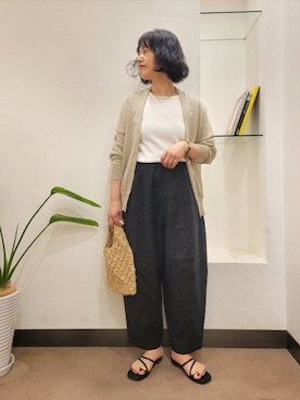 「URBAN RESEARCH DOORS（アーバンリサーチドアーズ）のアイテム（ネックレス）」を使った、浪口　絵美さん（レディース・164cm）の夏コーディネート