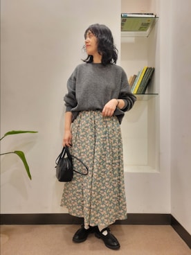 「アイテム（その他トップス）」を使った、浪口　絵美さん（レディース・164cm）の秋コーディネート