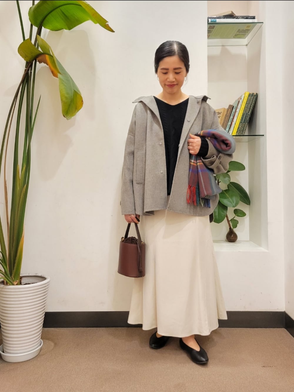 kagure【23AW】ウールフードショートコート 楽天市場】ウールフードショートコート／かぐれ（kagure