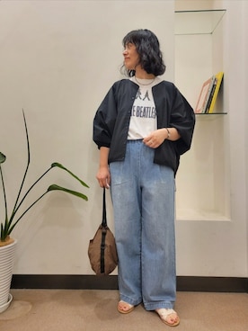 「かぐれ（カグレ）のアイテム」を使った、浪口　絵美さん（レディース・164cm）の夏コーディネート