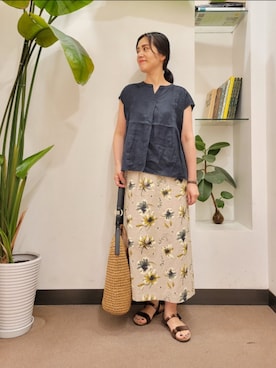 浪口　絵美さん（レディース・164cm）の夏コーディネート