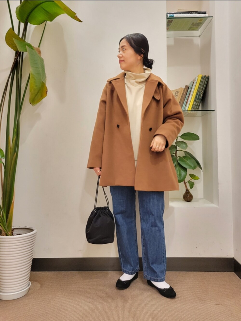 セール】『UR TECH』ミドル丈コート（ステンカラーコート