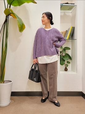 「URBAN RESEARCH DOORS」｜浪口　絵美さん（レディース・164cm）の秋コーディネート