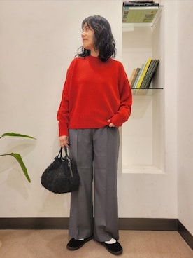 「アイテム（その他シューズ）」を使った、浪口　絵美さん（レディース・164cm）の秋コーディネート