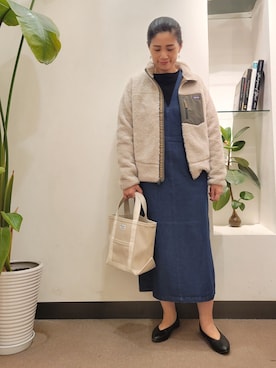 「patagonia」｜「アイテム（ワンピース/ドレス）」を使った、emiinamiiさん（レディース・164cm）の秋コーディネート