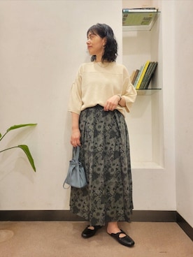 「URBAN RESEARCH DOORS（アーバンリサーチドアーズ）のアイテム」を使った、浪口　絵美さん（レディース・164cm）の夏コーディネート