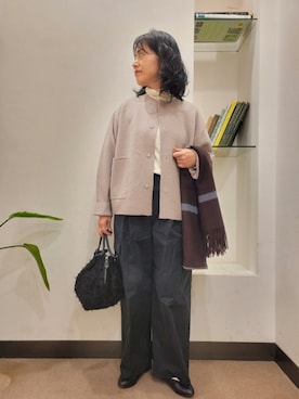 「アイテム（パンプス）」を使った、浪口　絵美さん（レディース・164cm）の秋コーディネート