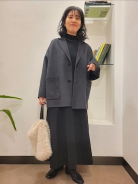 「FORK&SPOON」｜浪口　絵美さん（レディース・164cm）の秋コーディネート