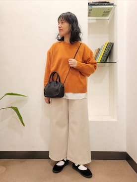 「アイテム（その他シューズ）」を使った、浪口　絵美さん（レディース・164cm）の秋コーディネート