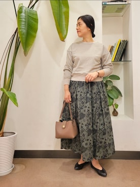 「MARCO BIANCHINI（マルコビアンチーニ）のアイテム」を使った、emiinamiiさん（レディース・164cm）の秋コーディネート