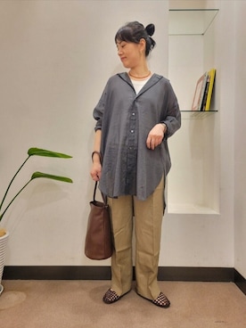 「FORK&SPOON（フォークアンドスプーン）のFORK&SPOON　フライスタンクトップ（タンクトップ）」を使った、浪口　絵美さん（レディース・164cm）の春コーディネート