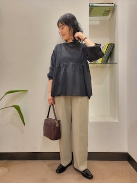 浪口　絵美さん（骨格ウェーブ・レディース・164cm）の秋コーディネート
