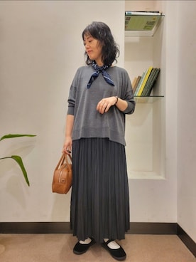 「アイテム（その他シューズ）」を使った、浪口　絵美さん（レディース・164cm）の秋コーディネート