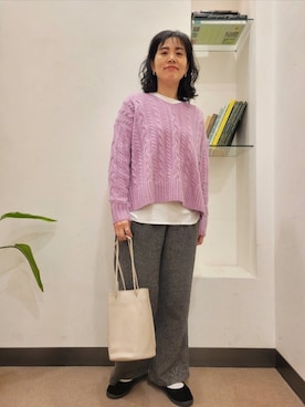 「アイテム（その他シューズ）」を使った、浪口　絵美さん（レディース・164cm）の秋コーディネート