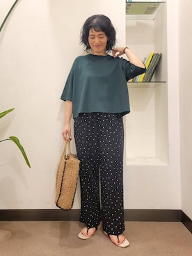 「FORK&SPOON（フォークアンドスプーン）のアイテム」を使った、emiinamiiさん（レディース・164cm）の夏コーディネート