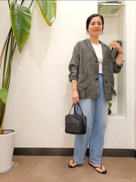 「かぐれ」｜浪口　絵美さん（レディース・164cm）の夏コーディネート