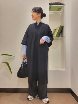 「アーバンリサーチドアーズ」｜「アイテム（ワンピース/ドレス）」を使った、浪口　絵美さん（レディース・164cm）の秋コーディネート