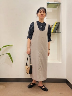 「オンオフ兼用」｜「アイテム（ワンピース）」を使った、浪口　絵美さん（レディース・164cm）の夏コーディネート