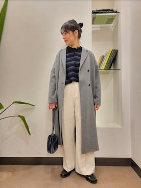 「EKAL（エカル）のアイテム」を使った、浪口　絵美さん（レディース・164cm）の冬コーディネート