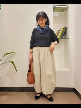 「ママコーデ」｜「アイテム（財布/小物）」を使った、emiinamiiさん（レディース・164cm）の夏コーディネート