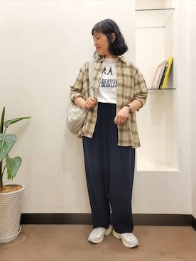 「GOOD ROCK SPEED（グッドロックスピード）のアイテム」を使った、浪口　絵美さん（レディース・164cm）の秋コーディネート