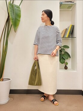 「orcival」｜「アイテム（サンダル）」を使った、emiinamiiさん（レディース・164cm）の夏コーディネート