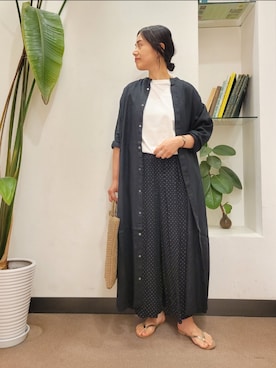 「かぐれ」｜浪口　絵美さん（レディース・164cm）の夏コーディネート