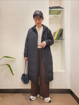 「URBAN RESEARCH DOORS（アーバンリサーチドアーズ）のアイテム（ショルダーバッグ）」を使った、浪口　絵美さん（レディース・164cm）の冬コーディネート